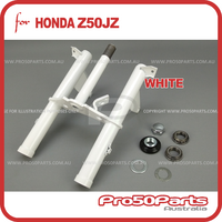 (Z50JZ) - Front Fork Steering Column (White, Triple Tree)