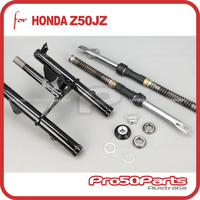 (Z50JZ) - Front Fork Set (Black, Inc. Triple Tree, Steering Bearing Kit)