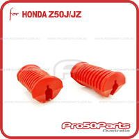 (Z50J/JZ) - Rubber, Footpegs (Red) (2pcs)
