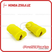 (Z50J/JZ) - Rubber, Footpegs (Yellow) (2pcs)