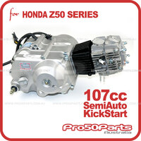 (Lifan) 107cc Engine Complete, 4-Speed Semi-Auto, Kick Start (2F14)