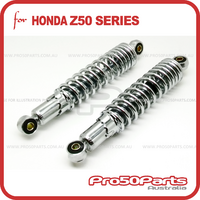 Rear Shock Absorber (285mm C-C, Heavy Duty Mono Shock, Chromed)