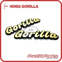 Decal Sticker "Gorilla" (Gold Colour)