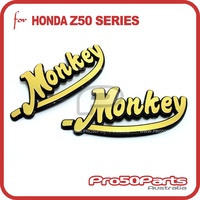 Decal Sticker "Monkey" (Gold Colour)