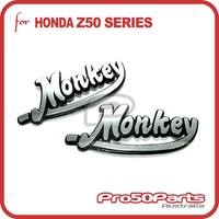 Decal Sticker "Monkey" (Silver Colour)