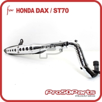 Exhaust Muffler Assy (DAX, Silver Chromed Protector)