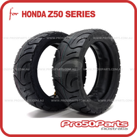 (2pcs) Tyre & Tube (90/65-8", On-Road Tyre)