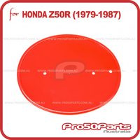(Z50R 79-87) - Number Plate (Red, 1pcs)