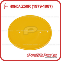(Z50R 79-87) - Number Plate (Yellow, 1pcs)