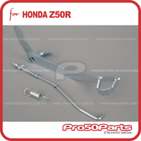 (Z50R) - Rear Brake Pedal (Silver, W/ Brake Rod, Spring)