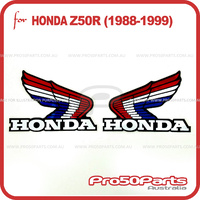 (Z50R 88-99) - Wing Sticker (Red, White, Blue)