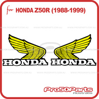 (Z50R 88-99) - Wing Sticker (Yellow)