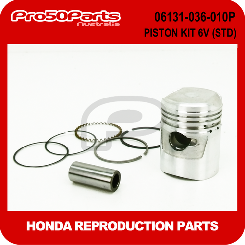 (Honda Non OEM) Z50 - Piston Kit 6v (STD) (Inc Pin, Rings)