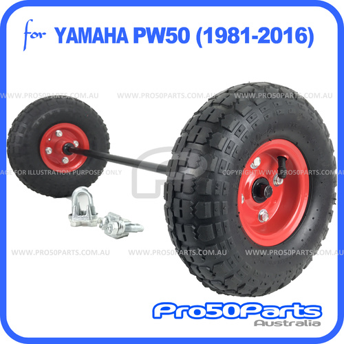 (PW50) - Training Wheel, Centre Mounted (Red)