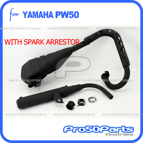(PW50) - Exhaust Pipe and Silencer (with Spark Arrestor)