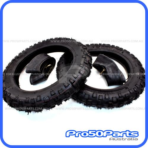 Tyre & Tube (2.50-10", 2pcs)