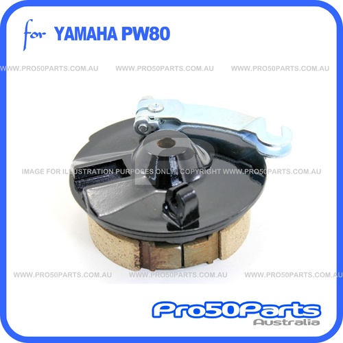 (PW80) - Brake Plate Hub, Front Wheel