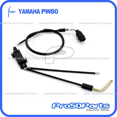 Throttle Cable PY80 YAMAHA PW80 Peewee 80 Carby Front Brake Cable Choke Cable
