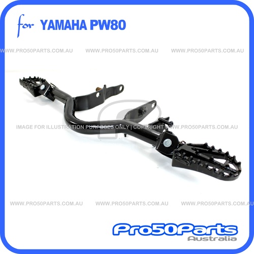 (PW80) - Footrest Mounting Bracket with Racing Style Footpeg