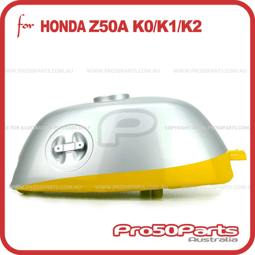 (Z50A K0/K1/K2) - Fuel Tank (Silver & Yellow)