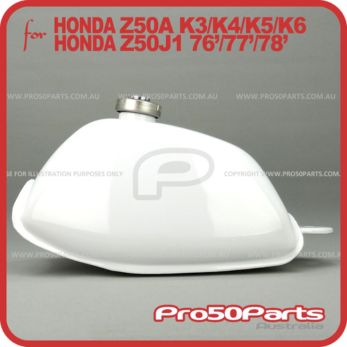 Fuel Tank Assy (Z50A-K3/K4/K5/K6 or Z50J1, White Gloss Colour)