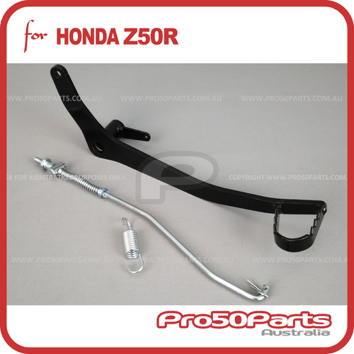 (Z50R) - Rear Brake Pedal (Black, W/ Brake Rod, Spring)